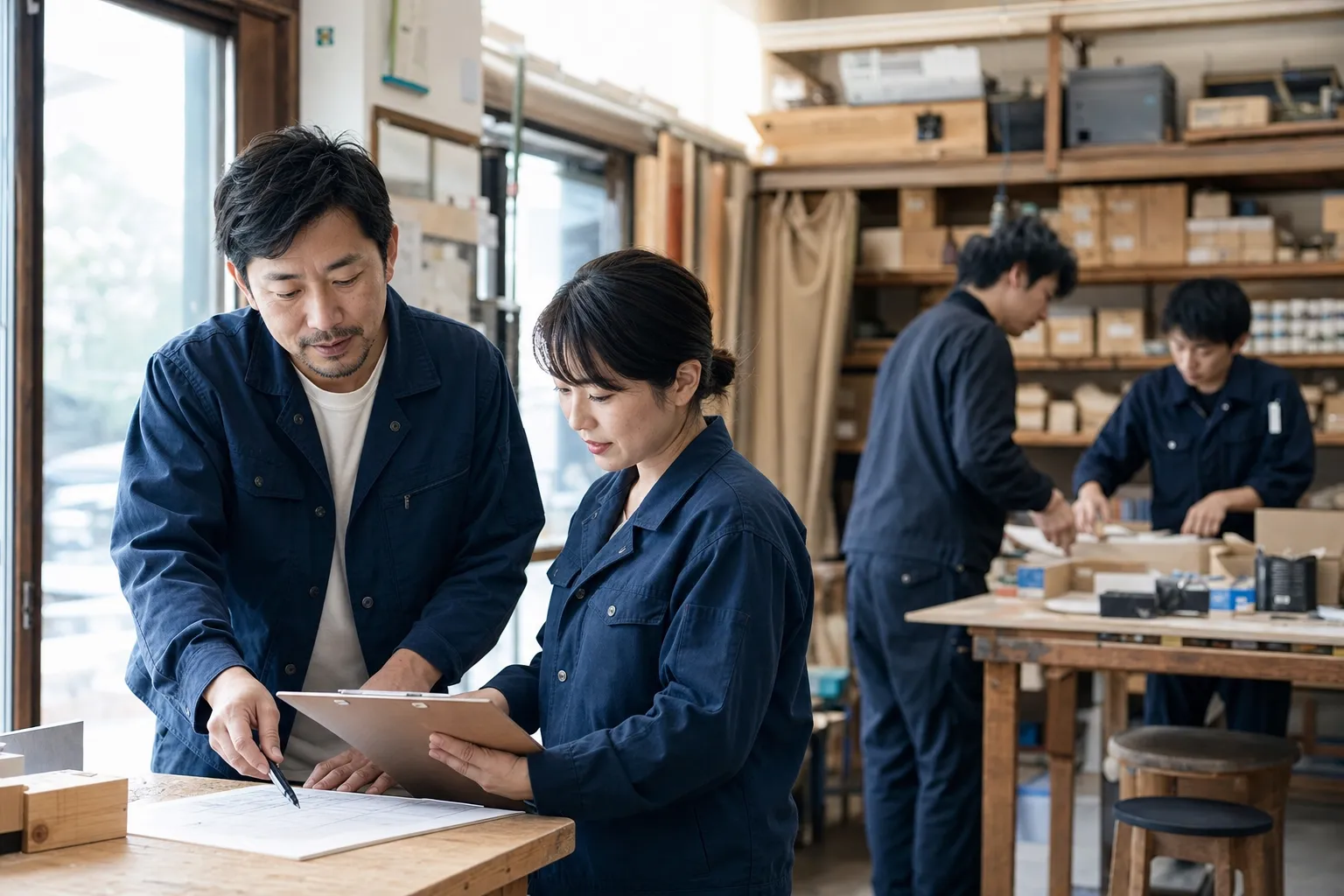 IT対応から離れ、スタッフと本来の仕事に集中する中小企業の代表